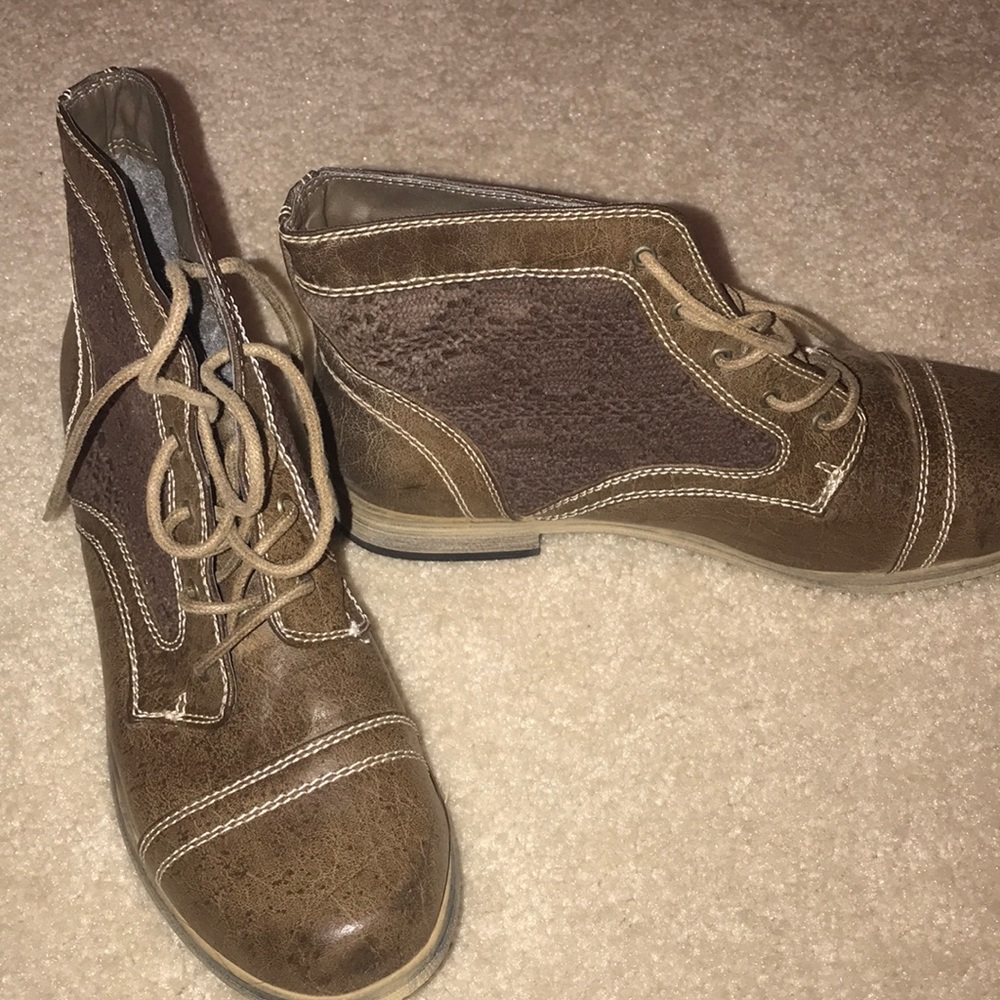 Lace ankle boots